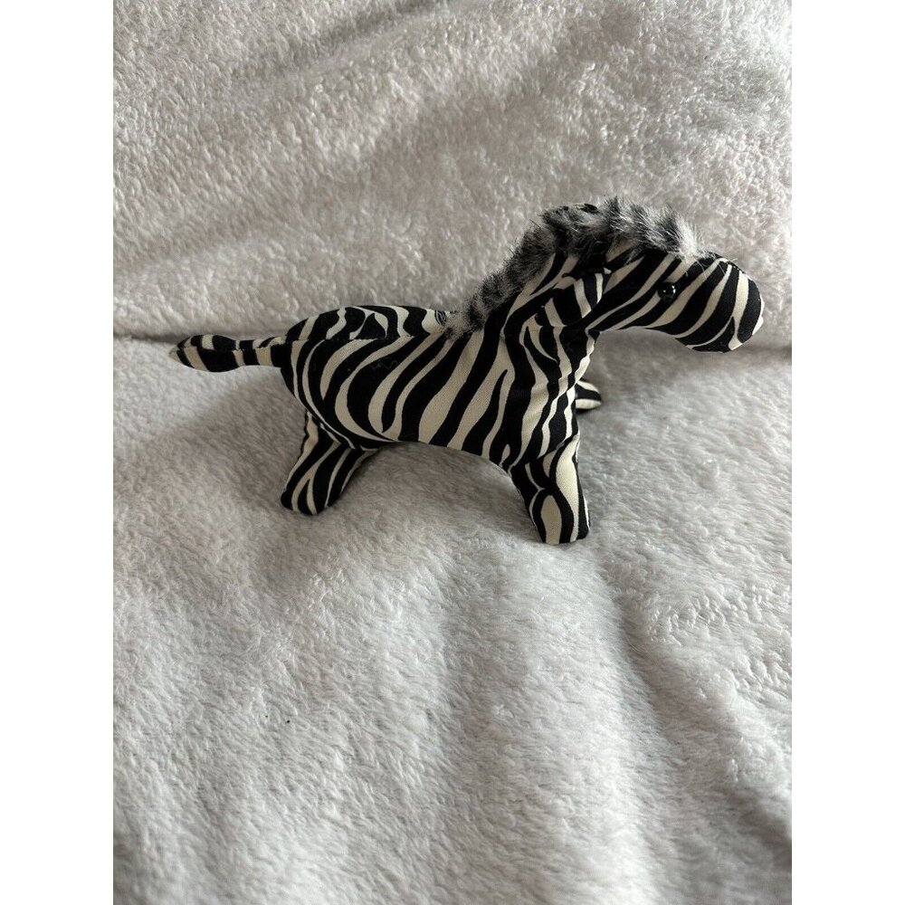 Weighted Unbranded Plush Small Satin Zebra Stuffed Animal Lovey READ Handmade?